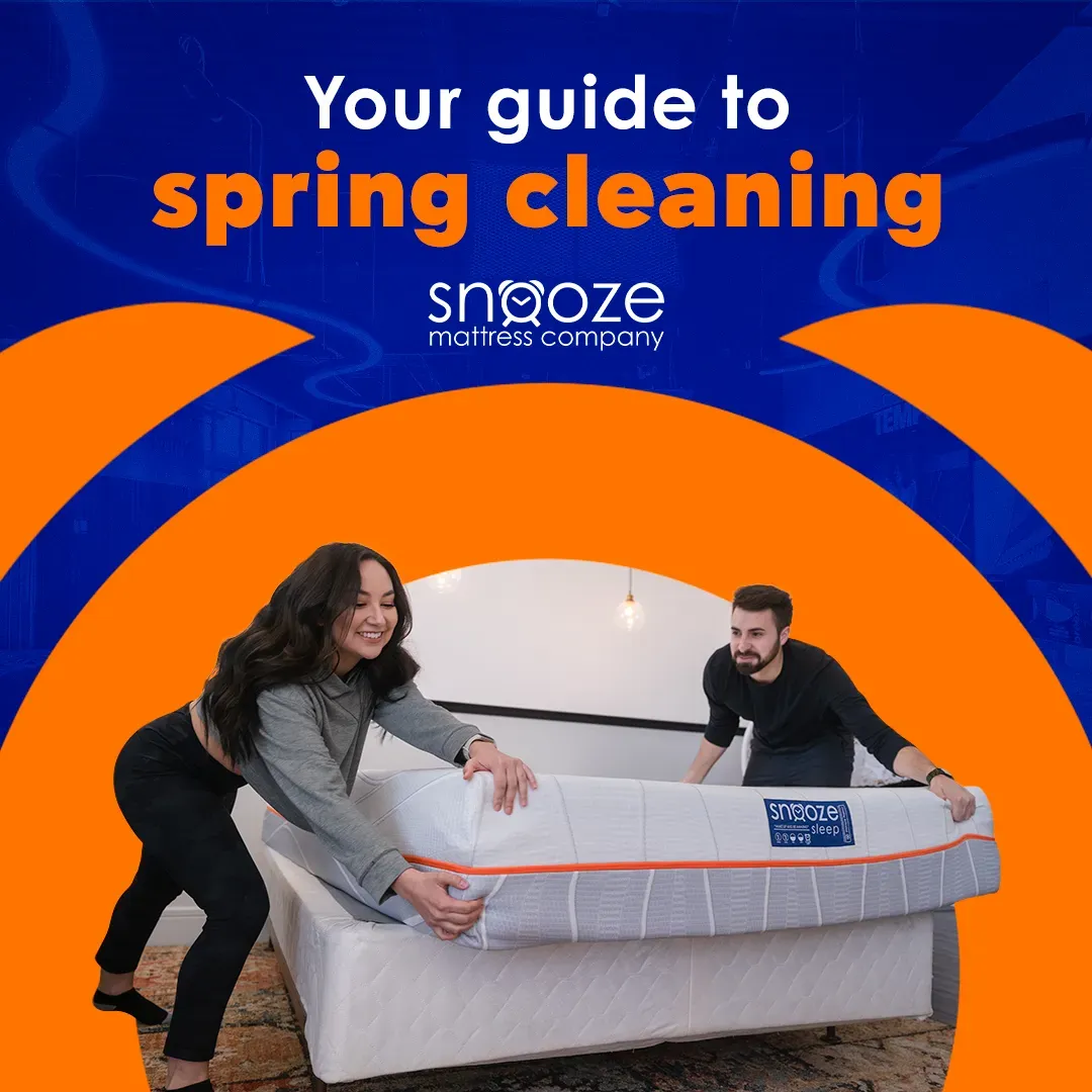 Man and woman ready to purchase new mattress for the Spring